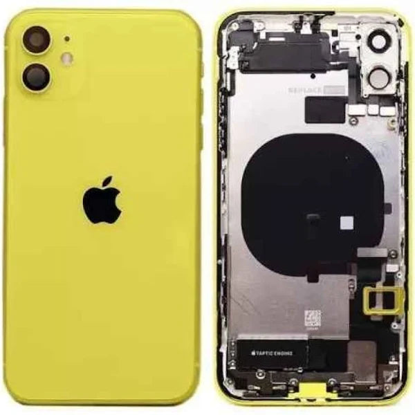 Rear Housing with Full Set Parts for iPhone 11-Yellow Rear Housing with Full Set Parts for iPhone 11-Yellow